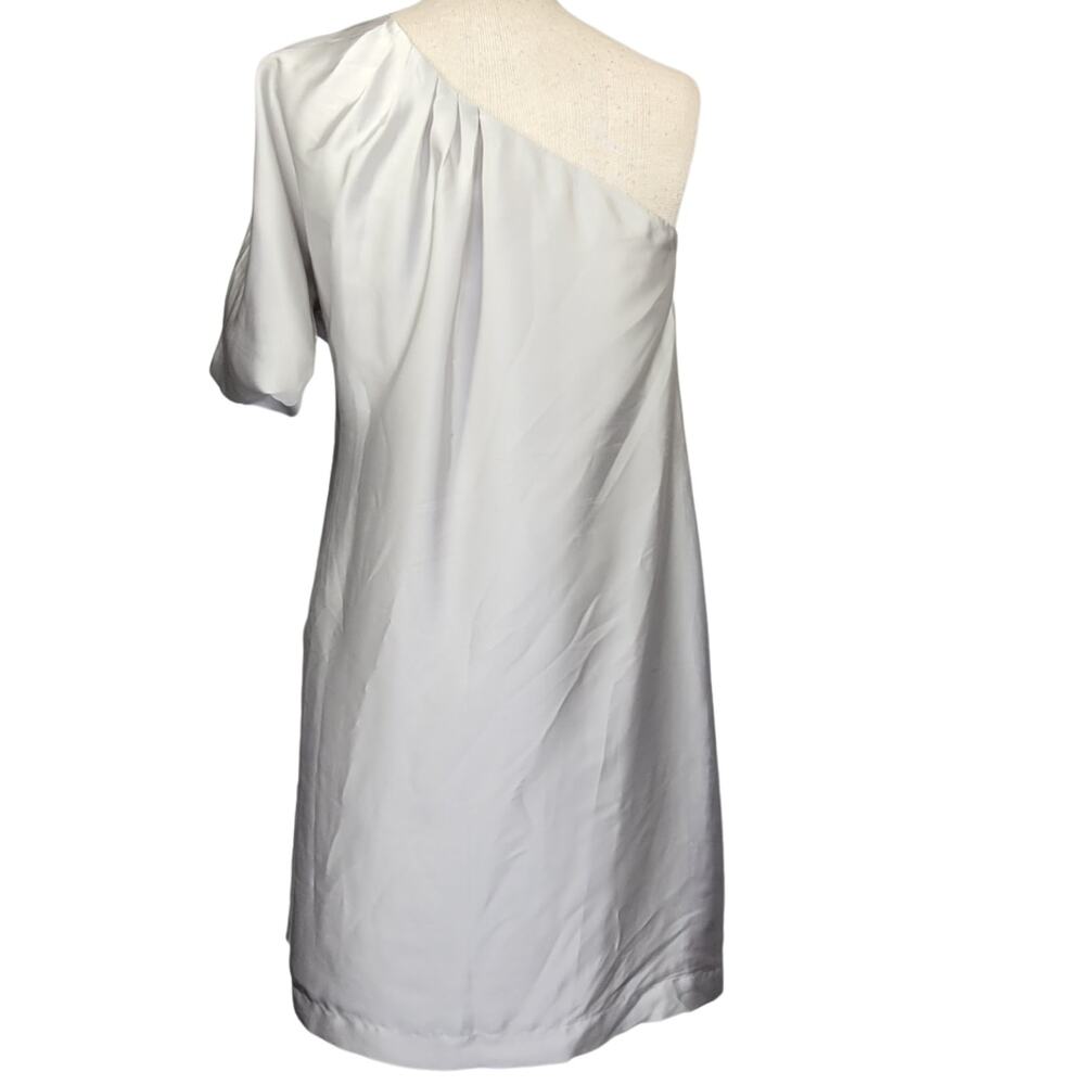 Silver and Black Cold Shoulder Cocktail Dress Size 4 - Picture 2 of 4